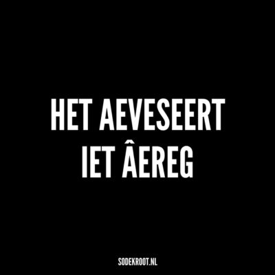 het aeveseert iet aereg
