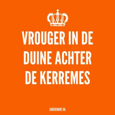 vrouger in de duine achter de kerremis