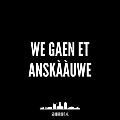 We gaen et aanskààuwe