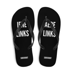 Slippers zwart - iene links aere links