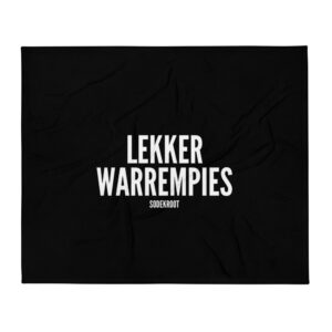 Lekker warrempies - Fleece deken