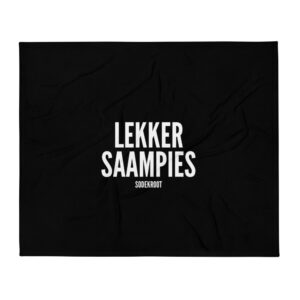 Lekker saampies - Fleece deken