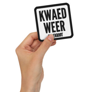 Kwaed weer - Geborduurde patches